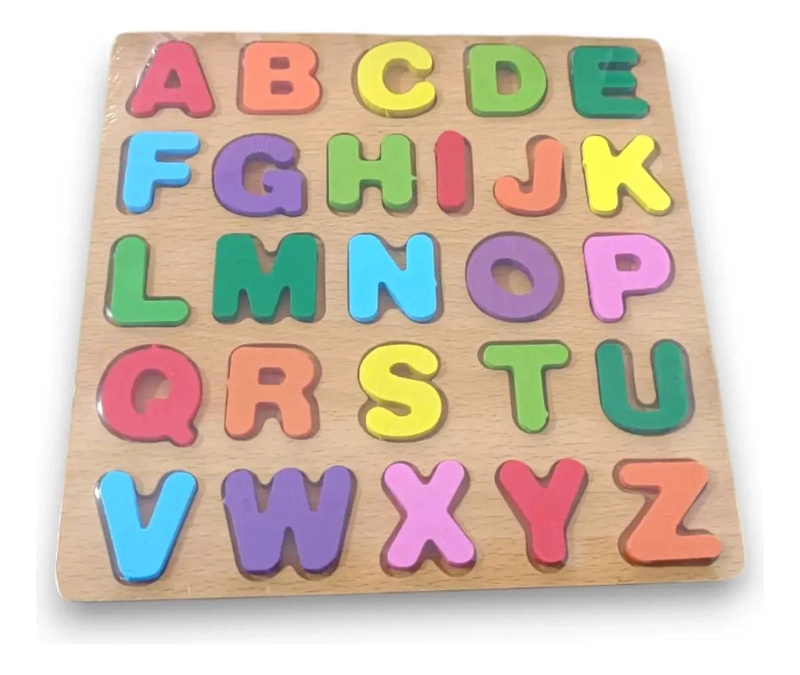 ROMPECABEZAS DIDACTICO DE LETRAS MAYUSCULAS DE MADERA - 2