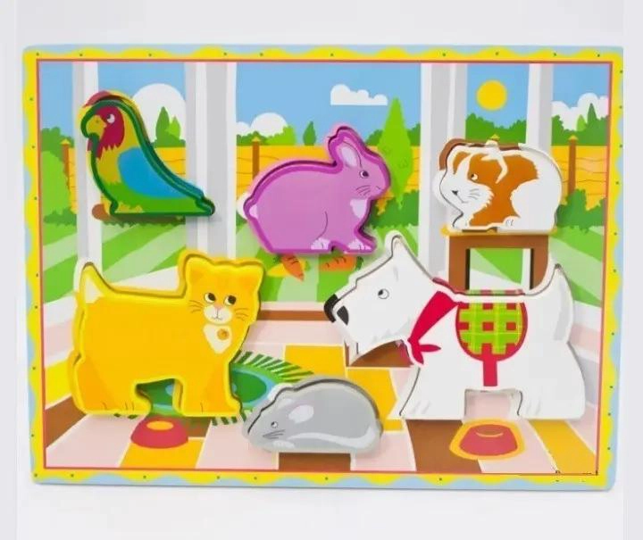 ROMPECABEZAS DIDACTICO DE MADERA PARA NIÑOS CON ANIMALES - 9