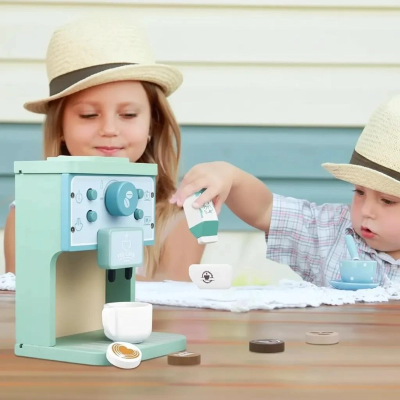 CAFETERA DE MADERA ESTILO MONTESSORI PARA JUEGO SIMBOLICO - 4