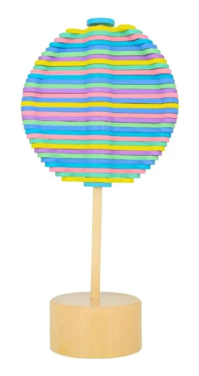 JUGUETE GIRATORIO DE MADERA MULTICOLOR PARA NIÑOS Y ADULTOS - 3