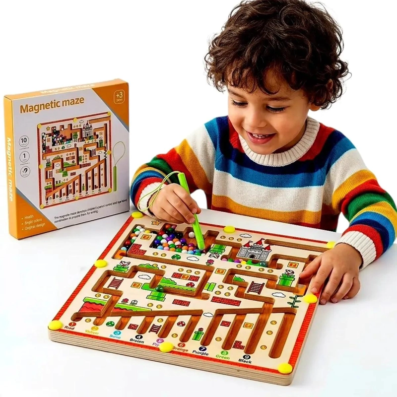 JUEGO EDUCATIVO DE LABERINTO MAGNE TICO PARA NIÑOS - 1