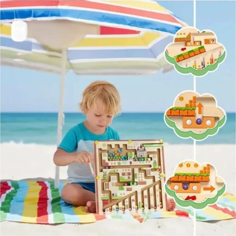 JUEGO EDUCATIVO DE LABERINTO MAGNE TICO PARA NIÑOS - 3