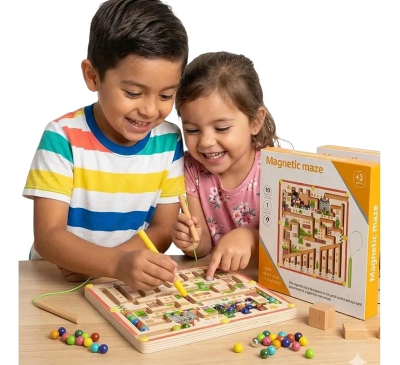 JUEGO EDUCATIVO DE LABERINTO MAGNE TICO PARA NIÑOS - 4
