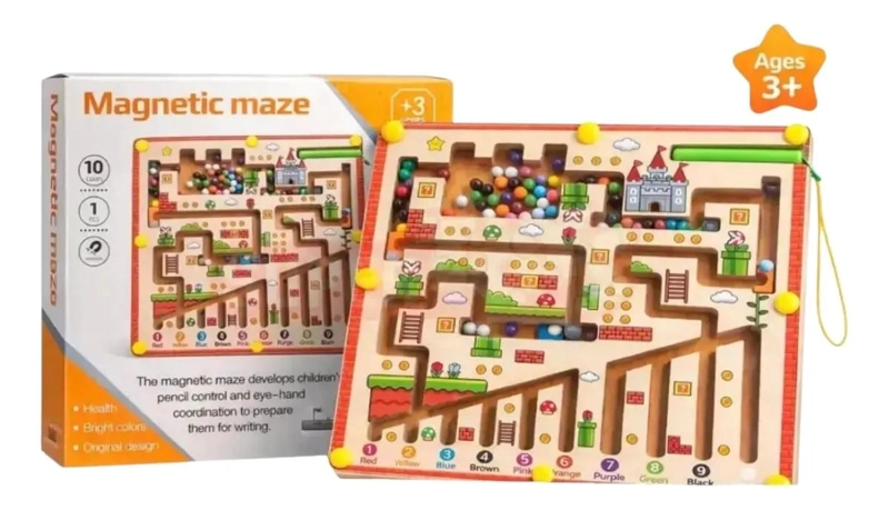 JUEGO EDUCATIVO DE LABERINTO MAGNE TICO PARA NIÑOS - 5