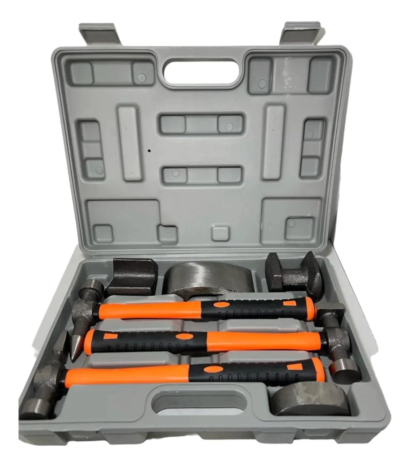 KIT DE MARTILLOS PARA REPARACION DE CARROCERIA 7 PIEZAS - 1