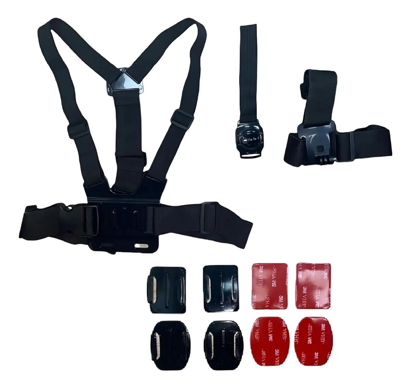 KIT DE ACCESORIOS PARA CAMARA DEPORTIVA 28 PIEZAS - 10