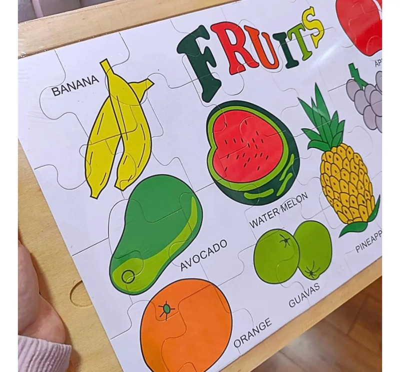 ROMPECABEZAS DIDACTICO DE MADERA PARA NIÑOS CON COLORES VIBRANTES - 2
