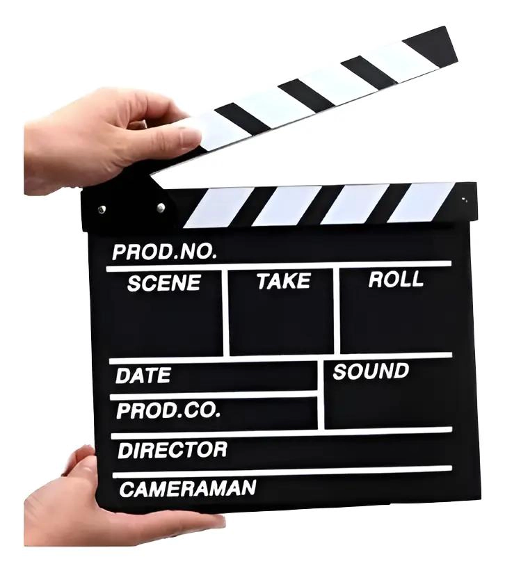 CLAQUETA DE CINE PROFESIONAL PARA GRABACIONES Y FILMACIONES - 1