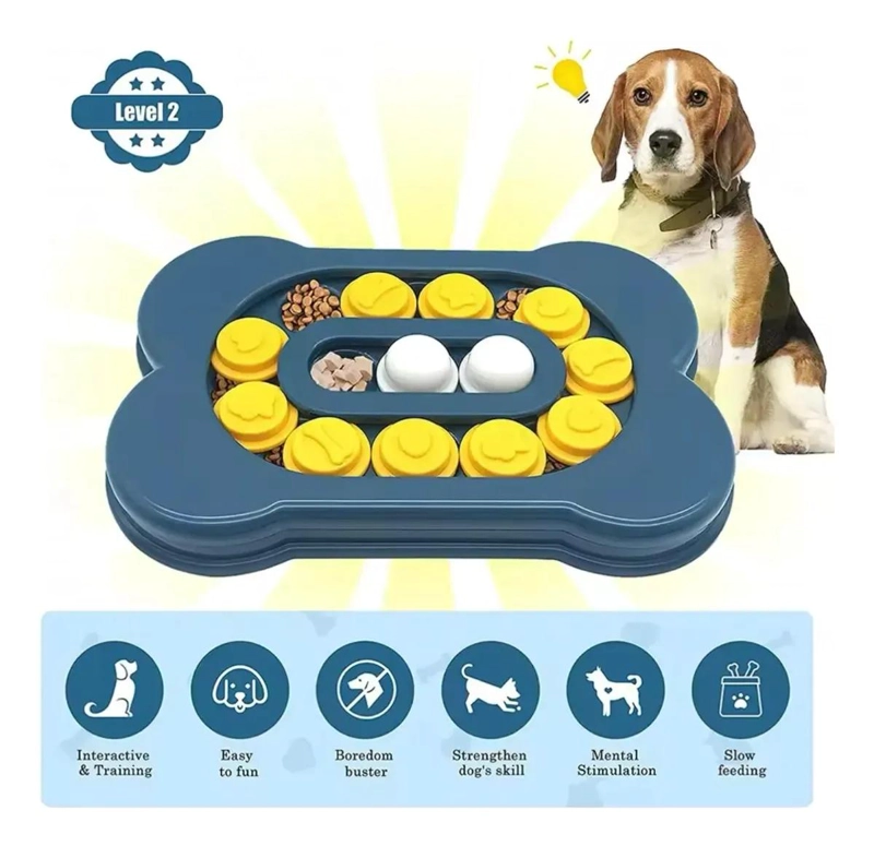 JUGUETE INTERACTIVO PARA MASCOTAS EN FORMA DE HUESO - 6