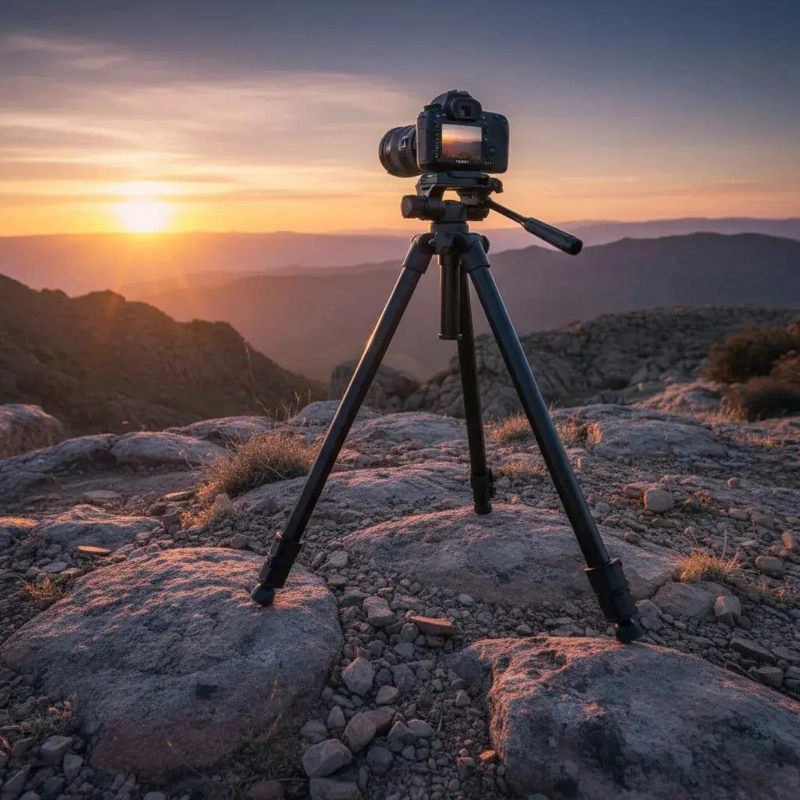 TRIPODE PROFESIONAL DE ALUMINIO CON CABEZAL PANORAMICO - 1