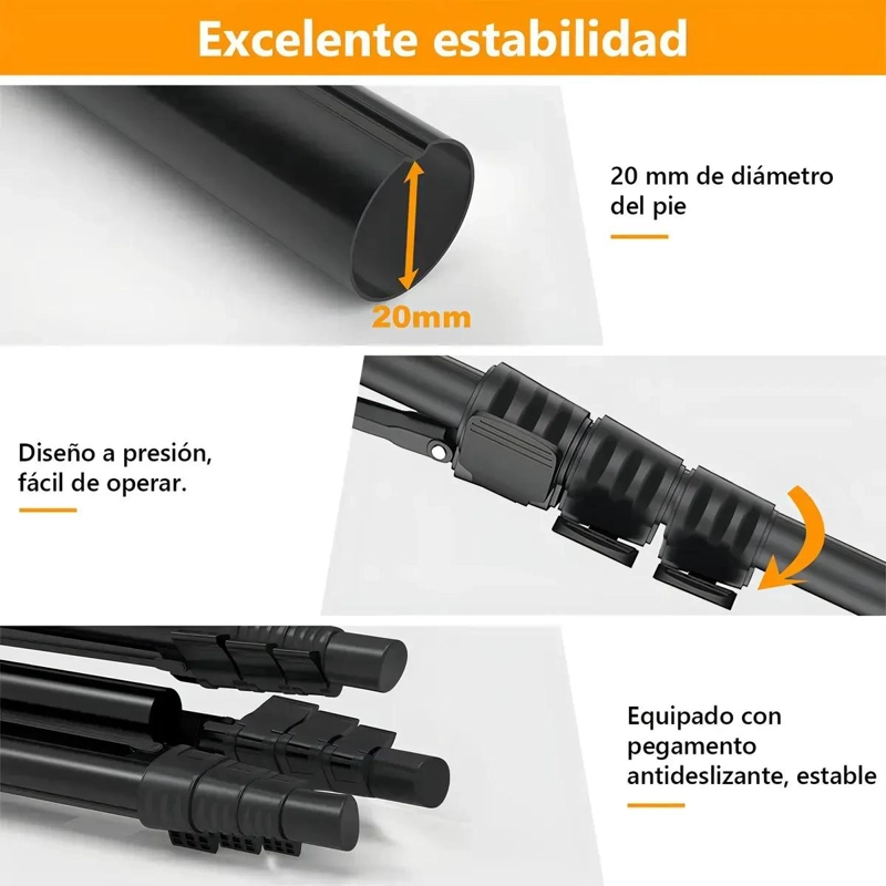 TRIPODE PROFESIONAL DE ALUMINIO CON CABEZAL PANORAMICO - 4