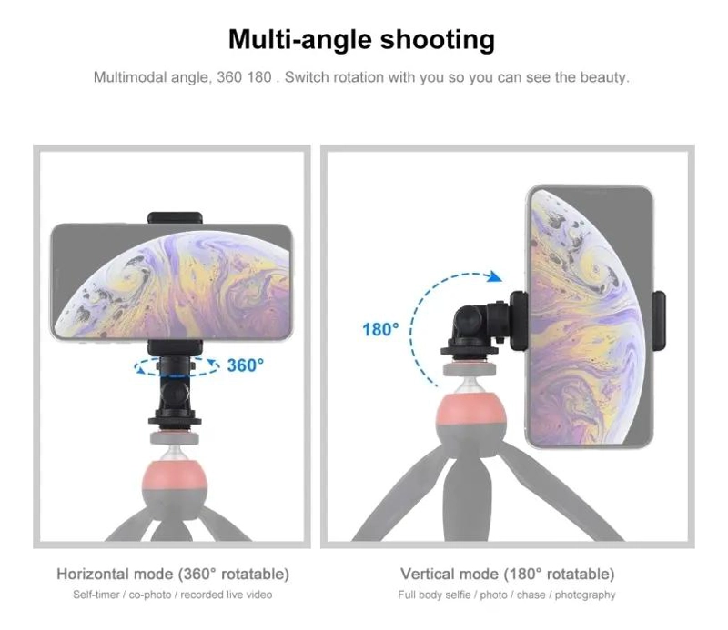 SOPORTE UNIVERSAL PARA CAMARA EN TRIPODE Y ZAPATA FRIA - 5