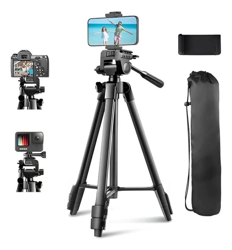 TRIPODE PROFESIONAL PARA FOTOGRAFIA Y VIDEO CON ADAPTADOR - 1