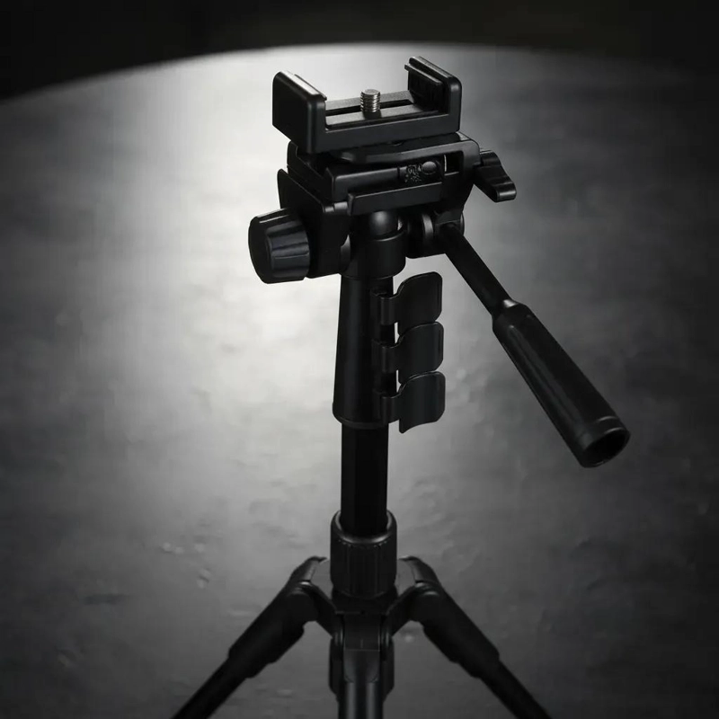 TRIPODE SOPORTE AJUSTABLE PARA CAMARA Y CELULAR CON ESTABILIDAD - 4