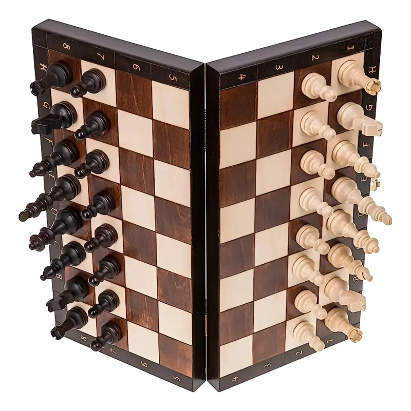 TABLERO PLEGABLE MAGNE TICO PARA AJEDREZ 18X18 CM - 1