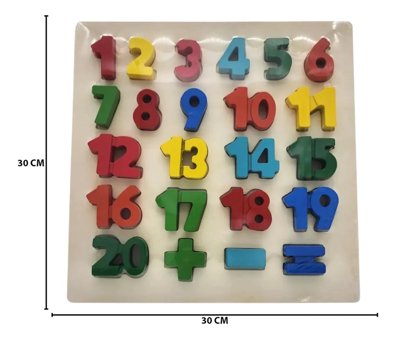 PUZZLE DE MADERA PARA APRENDER NUMEROS DE FORMA DIVERTIDA - 2