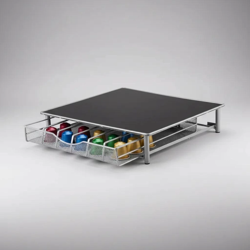 ORGANIZADOR METALICO PARA CAPSULAS DE CAFE  CON 6 COMPARTIMIENTOS - 4