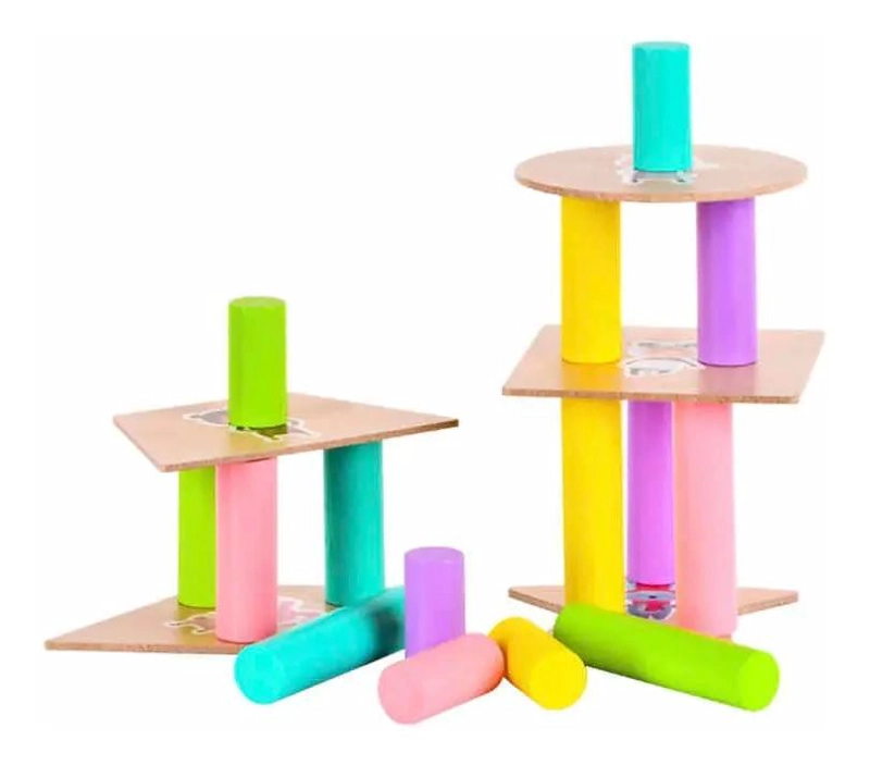 BLOQUES DE CONSTRUCCION DE MADERA PARA DESARROLLO INFANTIL - 2