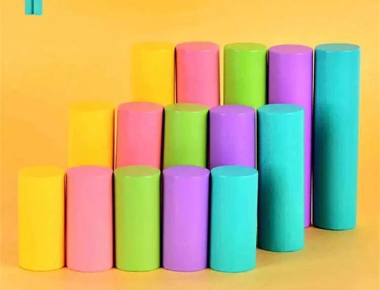 BLOQUES DE CONSTRUCCION DE MADERA PARA DESARROLLO INFANTIL - 6