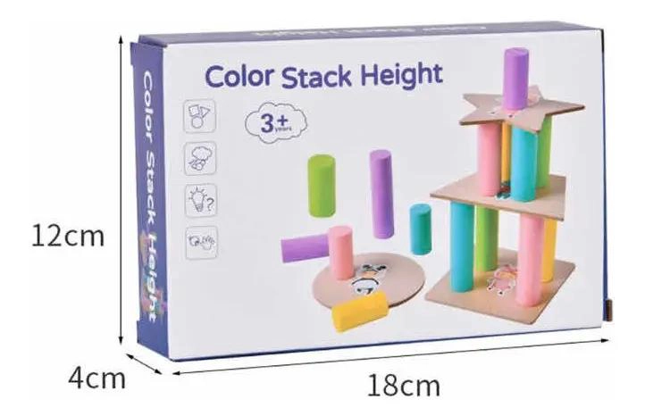 BLOQUES DE CONSTRUCCION DE MADERA PARA DESARROLLO INFANTIL - 8