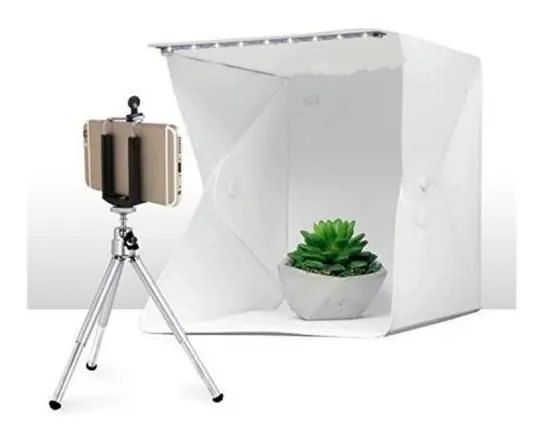 MINI ESTUDIO FOTOGRAFICO PLEGABLE CON FONDOS INTERCAMBIABLES - 1