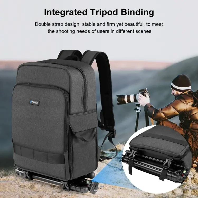 MOCHILA PARA CAMARA Y LAPTOP CON DOBLE TIRANTE - 6