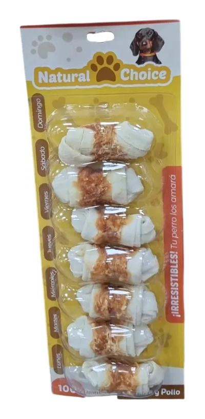 HUESOS NATURALES PARA PERROS SABOR POLLO PACK DE 7 - 2