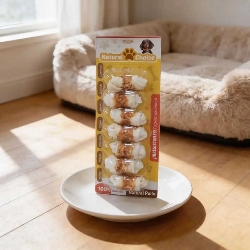 HUESOS NATURALES PARA PERROS SABOR POLLO PACK DE 7 - 3