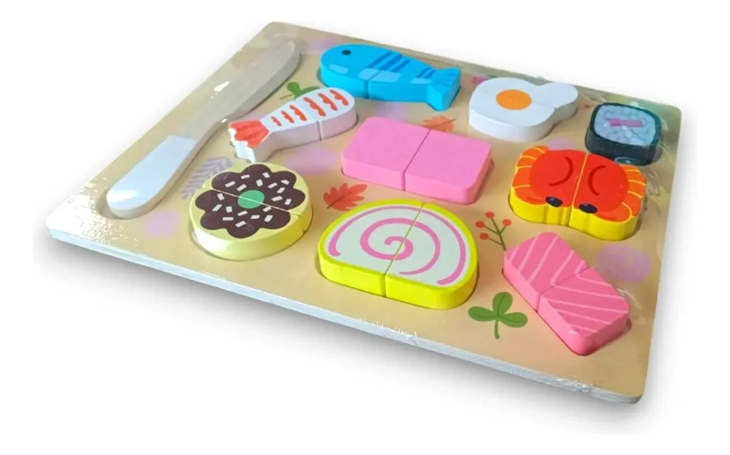 ROMPECABEZAS DE MADERA EDUCATIVO DE SUSHI PARA NIÑOS - 2