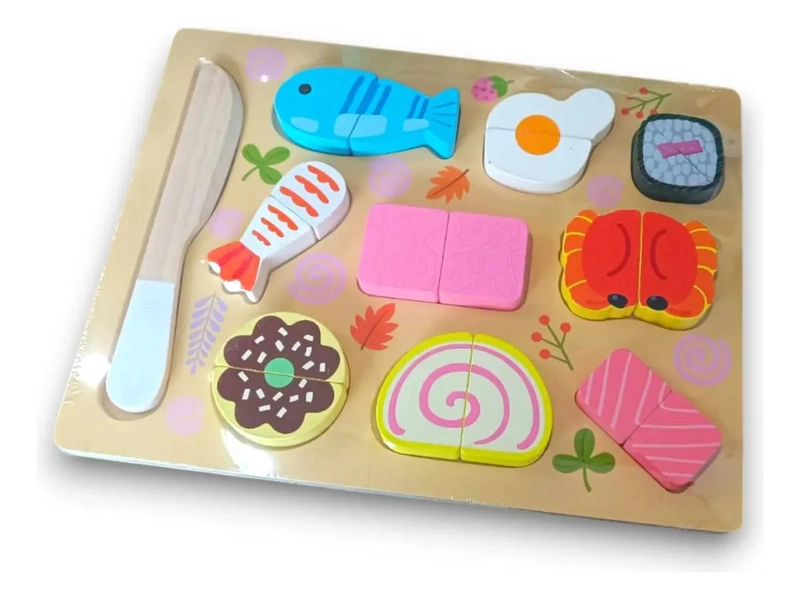 ROMPECABEZAS DE MADERA EDUCATIVO DE SUSHI PARA NIÑOS - 3