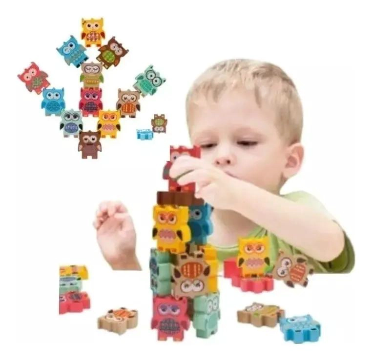 JUEGO DE EQUILIBRIO DIDACTICO DE MADERA PARA NIÑOS - 1
