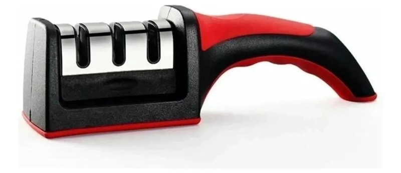 AFILADOR ERGONOMICO DE CUCHILLOS TRIFASICO ACERO INOXIDABLE - 4
