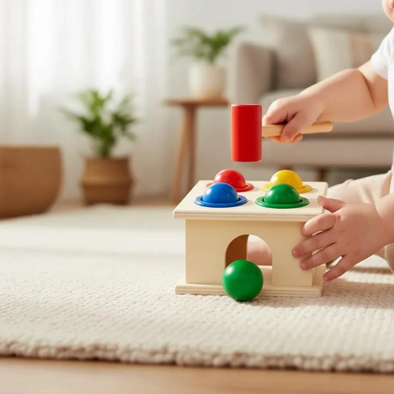JUGUETE DIDACTICO DE MADERA PARA APRENDIZAJE INFANTIL - 2