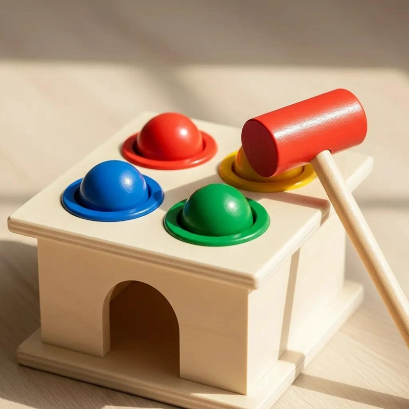JUGUETE DIDACTICO DE MADERA PARA APRENDIZAJE INFANTIL - 3