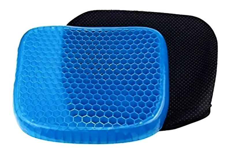 COJIN GEL ERGONOMICO PARA SILLA COLOR AZUL - 1