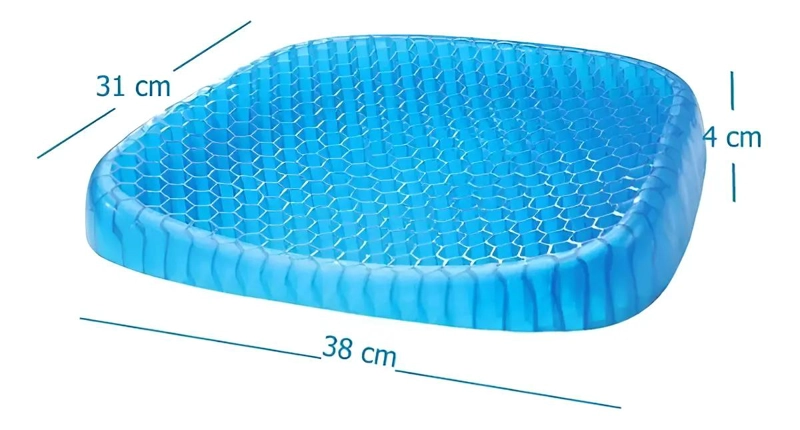 COJIN GEL ERGONOMICO PARA SILLA COLOR AZUL - 2