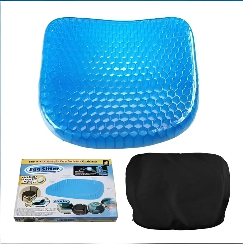 COJIN GEL ERGONOMICO PARA SILLA COLOR AZUL - 4