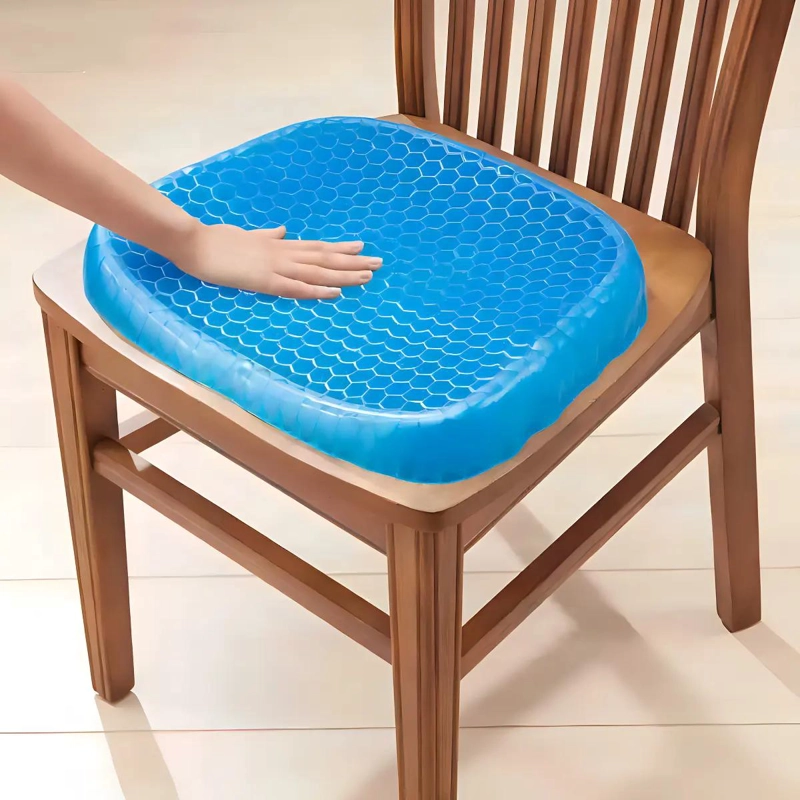 COJIN GEL ERGONOMICO PARA SILLA COLOR AZUL - 6