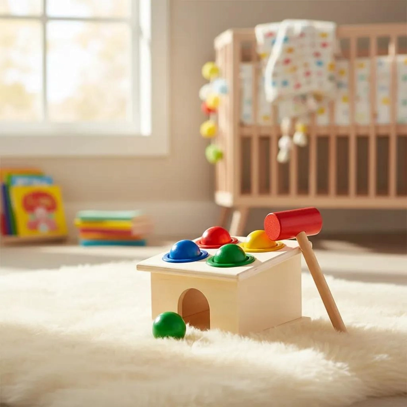 JUGUETE DIDACTICO DE MADERA PARA APRENDIZAJE INFANTIL - 1