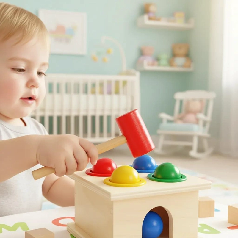 JUGUETE DIDACTICO DE MADERA PARA APRENDIZAJE INFANTIL - 2