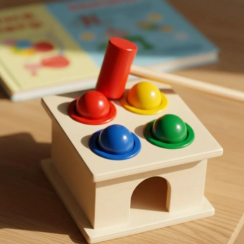 JUGUETE DIDACTICO DE MADERA PARA APRENDIZAJE INFANTIL - 3