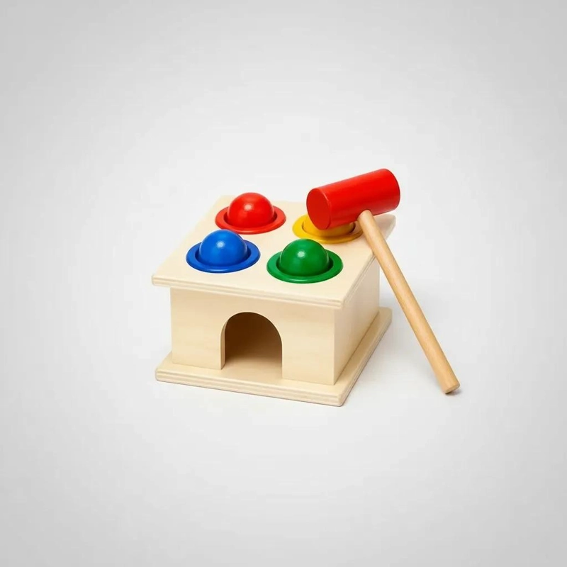 JUGUETE DIDACTICO DE MADERA PARA APRENDIZAJE INFANTIL - 4