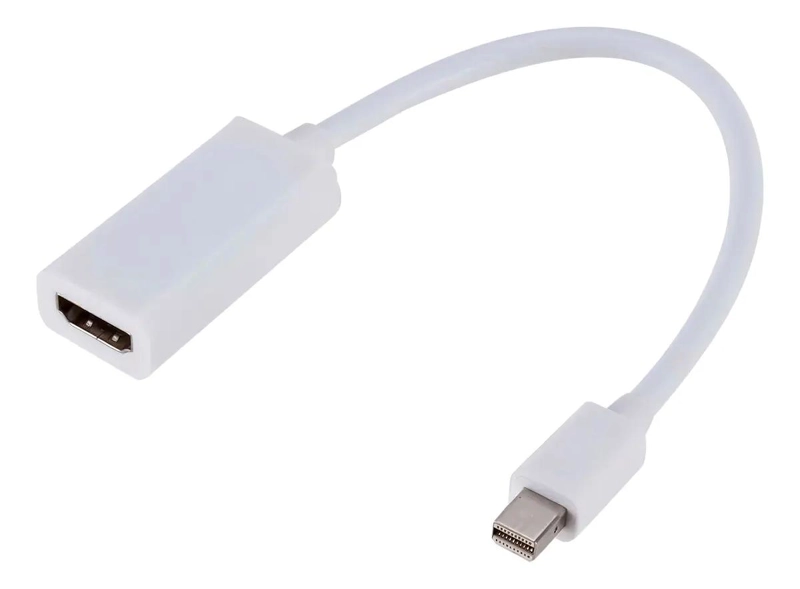 ADAPTADOR MINI DISPLAYPORT A HDMI DE 18 CM EN COLOR BLANCO - 1