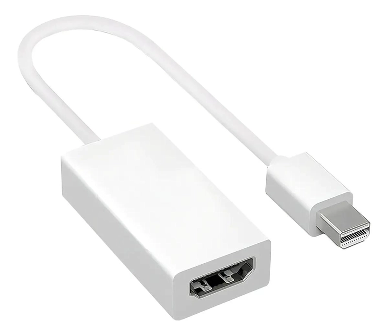 ADAPTADOR MINI DISPLAYPORT A HDMI DE 18 CM EN COLOR BLANCO - 4
