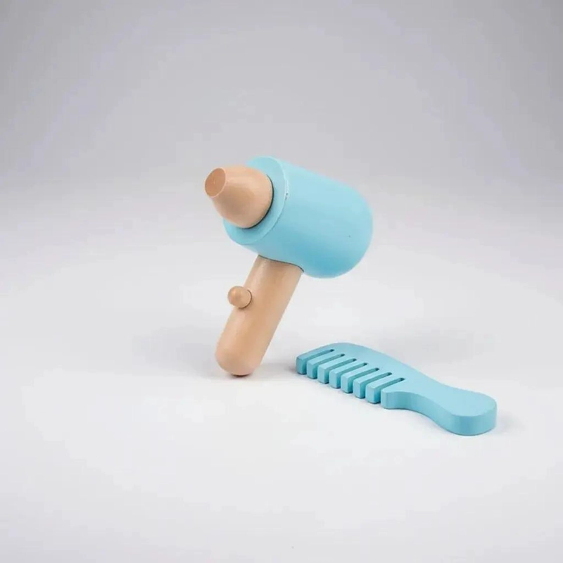 JUEGO DIDACTICO DE BARBERIA DE MADERA PARA NIÑOS - 7
