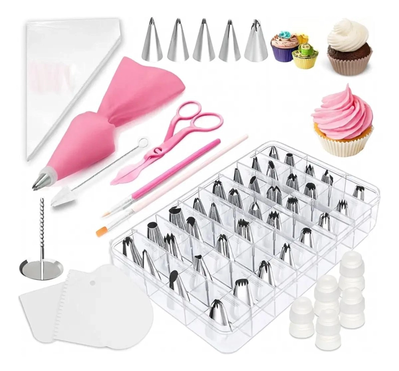 SET COMPLETO DE REPOSTERIA CON 83 PIEZAS PARA DECORACION PROFESIONAL - 1