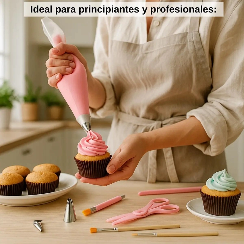 SET COMPLETO DE REPOSTERIA CON 83 PIEZAS PARA DECORACION PROFESIONAL - 4