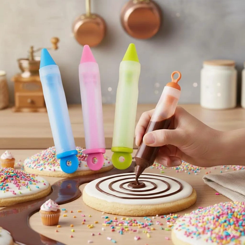 SET DE 4 LAPICES DECORADORES PARA REPOSTERIA Y POSTRES - 6