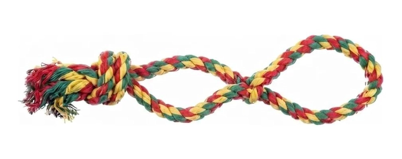 JUGUETE INTERACTIVO DE CUERDA TRENZADA PARA PERROS 35 CM - 1