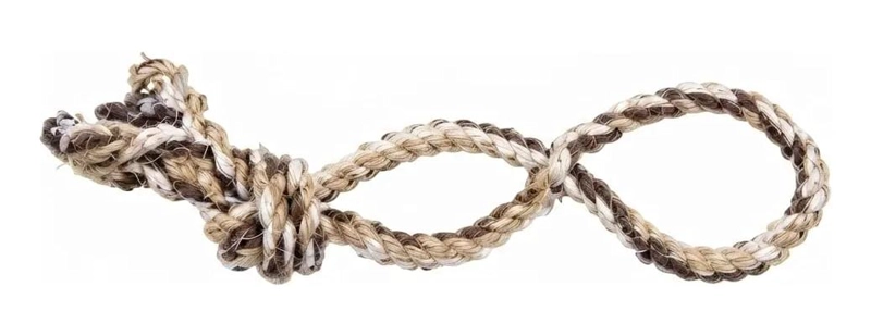 JUGUETE INTERACTIVO DE CUERDA TRENZADA PARA PERROS 35 CM - 4